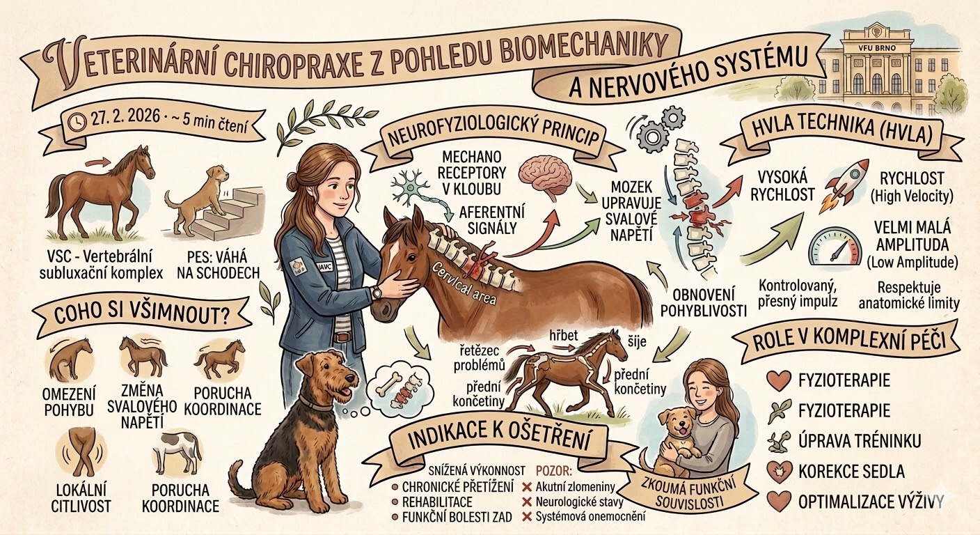 Veterinární chiropraxe z pohledu biomechaniky a nervového systému